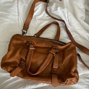 Liebeskind Leather Shoulder bag brown tan